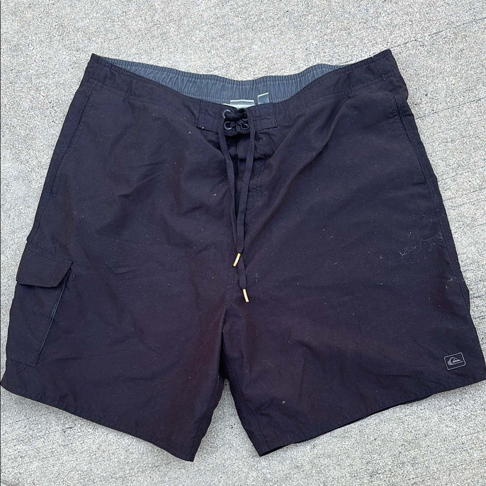 Quiksilver Black Quick-Dry Board Shorts Swimwear